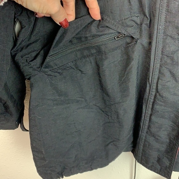 Outdoors Summit Anorak black multi pocket hooded utility weather rain jacket EUC - Picture 6 of 16